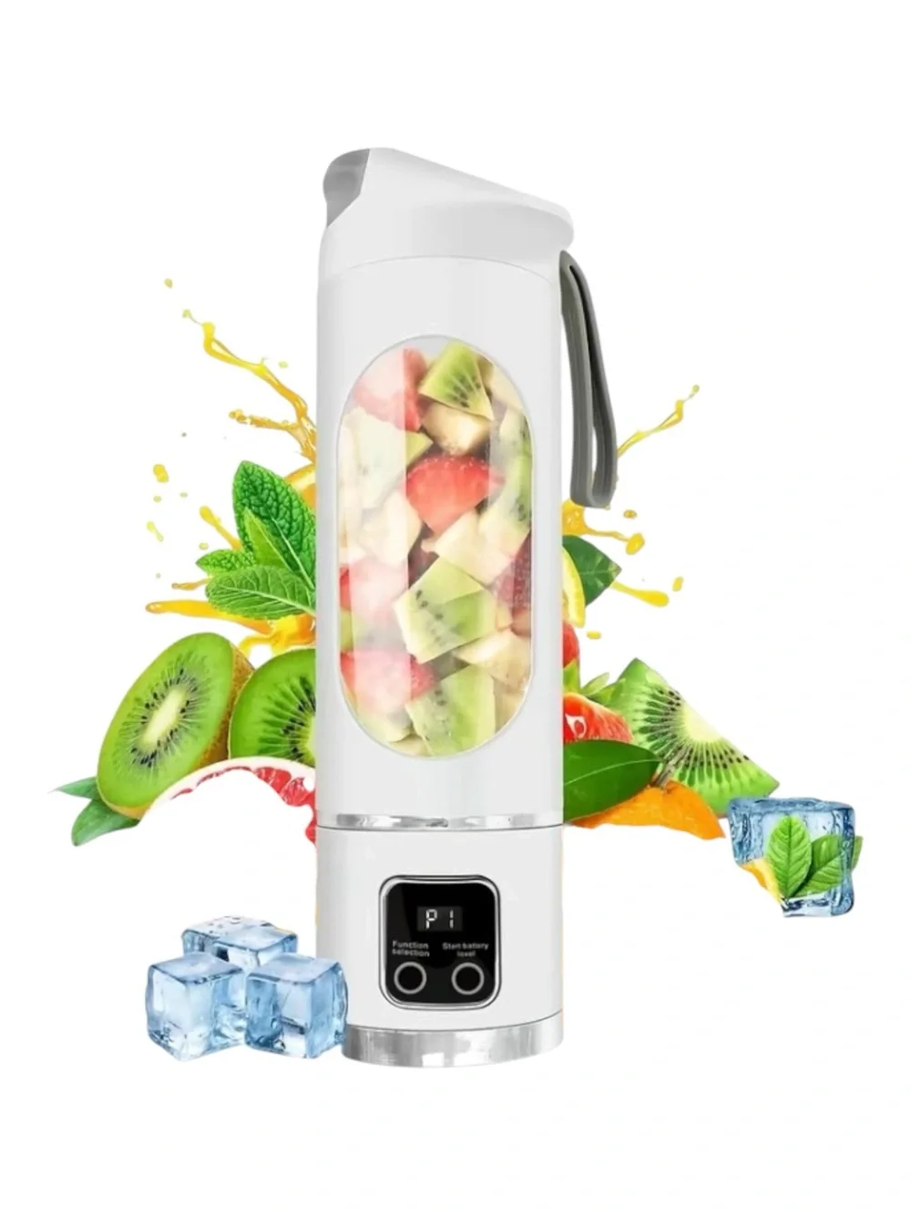 Portable White Personal Blender - Rechargeable Smoothie Maker